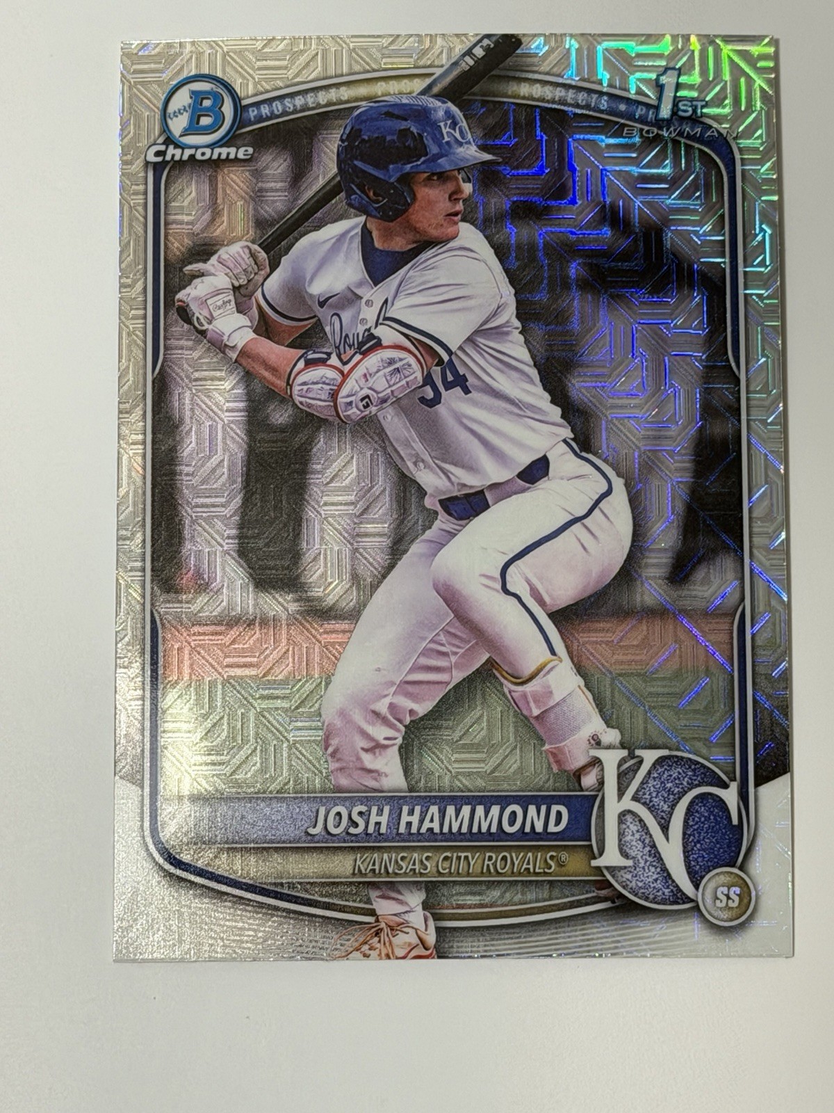 Josh Hammond 2025 Bowman Draft Chrome Mega Box Mojo #BDC-185 Royals