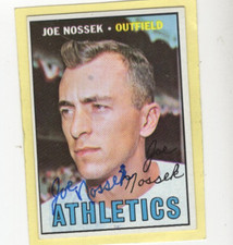 Autographed Joe Nossek 1967 A's #209 Signed