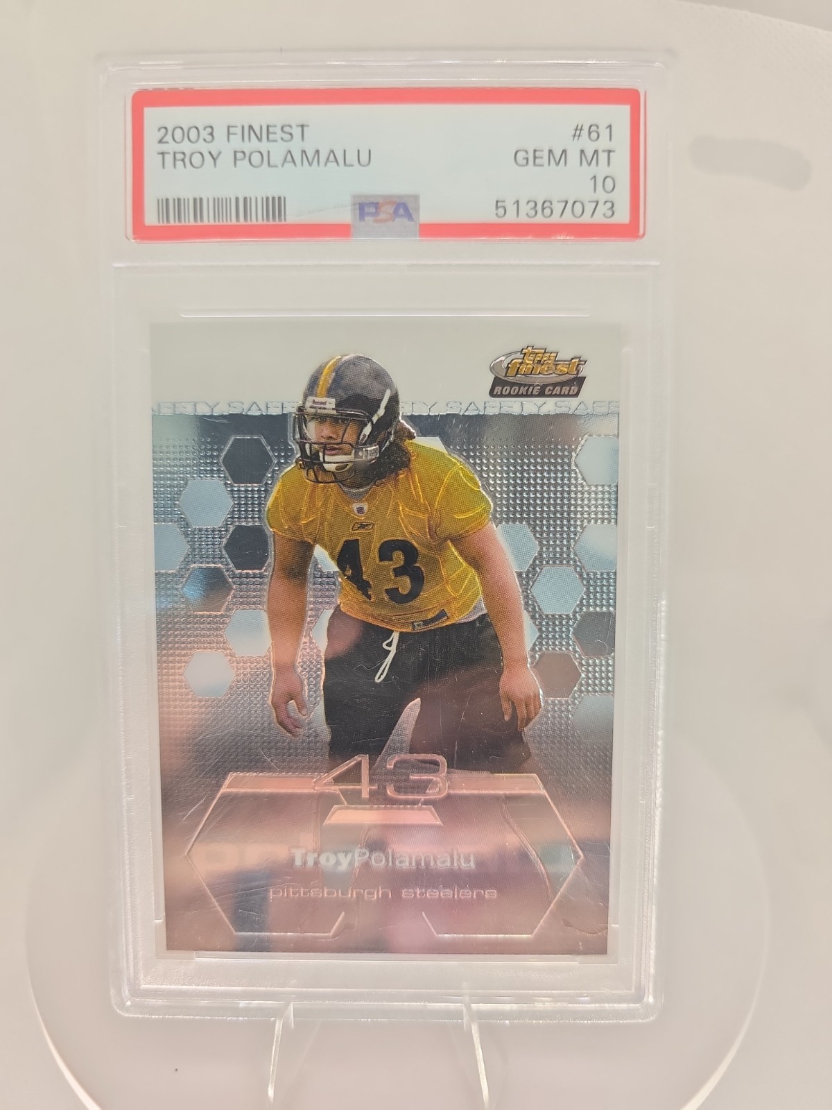 Troy Polamalu Finest #61 Base