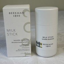 BEEKMAN 1802 Milk Stick Invisible Deodorant Aluminum Free Full Sz 2.5oz/75g NEW