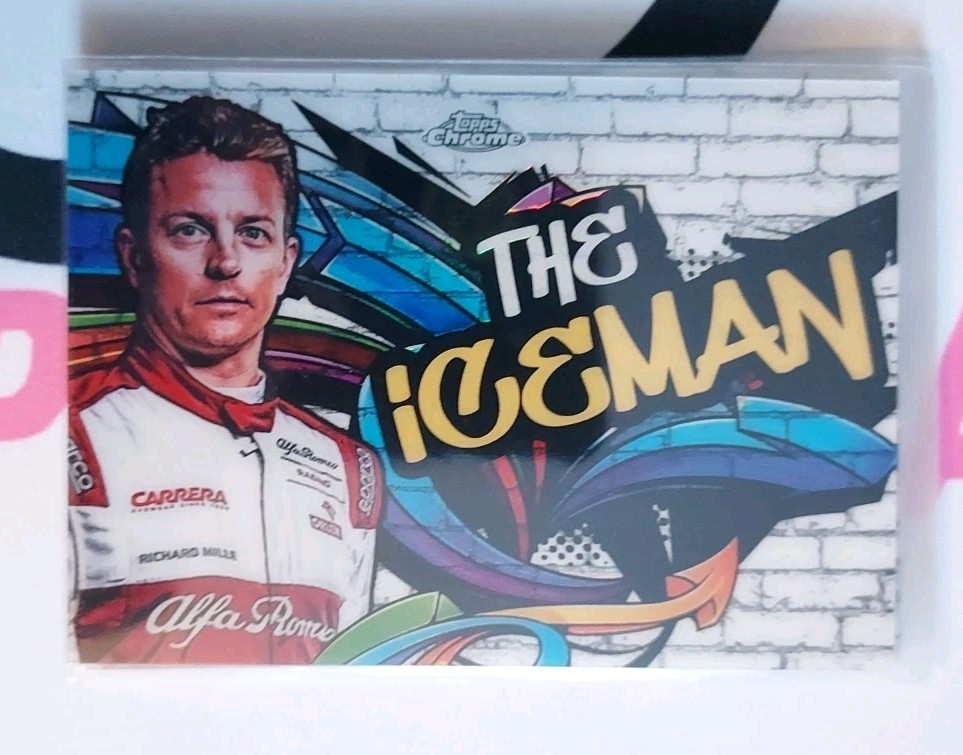 Kimi Raikkonen 2020 Topps Chrome F1 The Iceman Track Tags Rookie RC Refractor