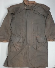 Driza Bone Vintage Wax Waterproof Country Riding Brown Short Coat Jacket 4XL