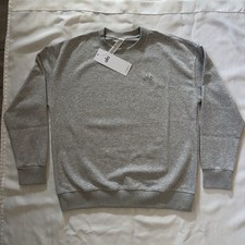 alo Women's Gray Tracksuit Set Crew Neck Sweatshirt  Jogger Sweatpants