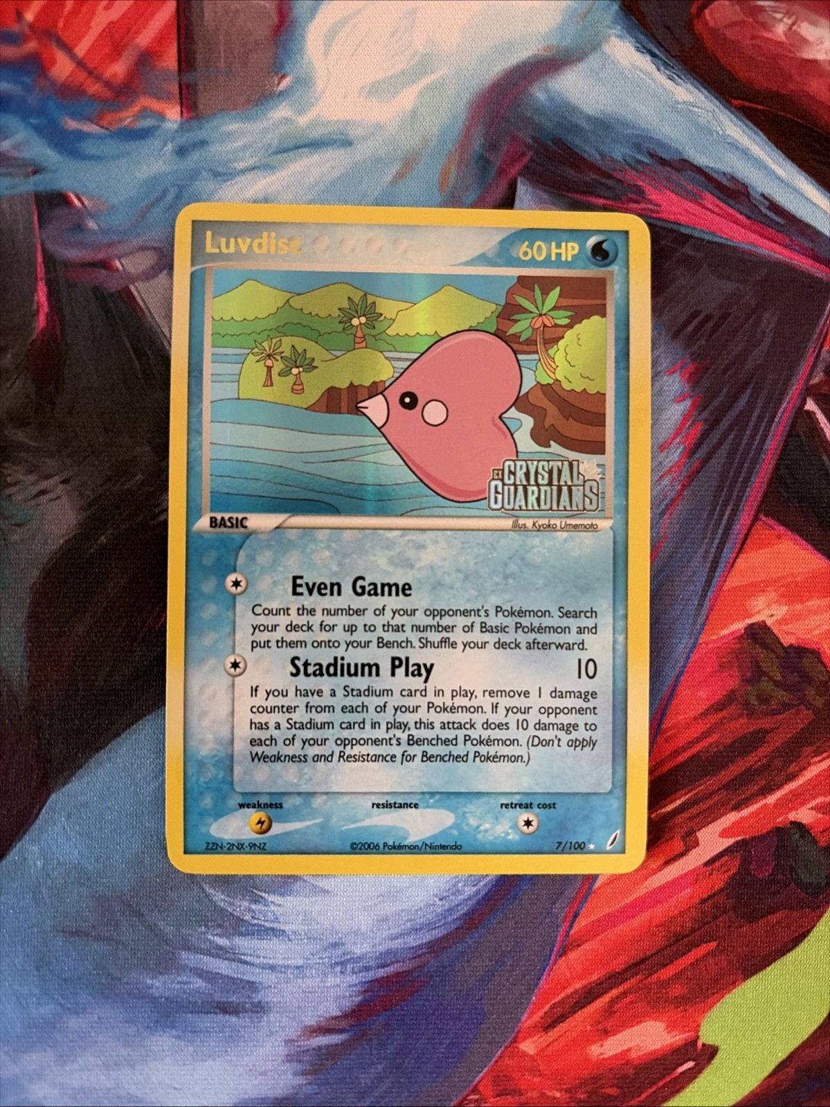 Luvdisc 7/100 NM - Reverse Holo Stamped - EX Crystal Guardians