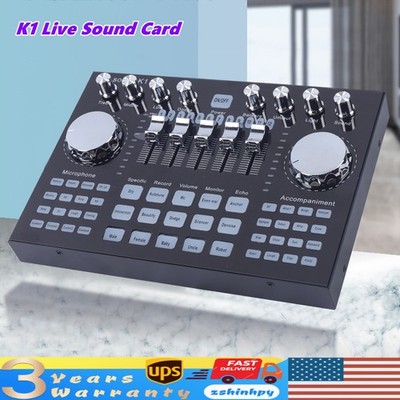 Audio Mixer Sound Board Console with 27 Sound Effects, USB Bluetooth Input