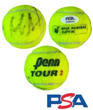 Mirra Andreeva firmó el campeonato de Indian Wells 2025 pelota de tenis usada PSA AUTO