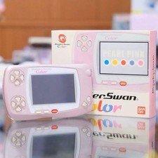 funktionierende Bandai WonderSwan Color/Pearl Pink WSC mit Box und Handbuch...