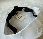 Alo White/Black Logo Visor Plastic Brim Adjustable Unisex Golf Activewear — photo 2