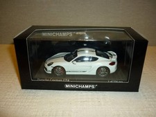 Minichamps 1/43 Porsche Cayman GT4 2016 White Diecast Model Car Used