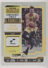 2023-24 Panini Contenders Conference Finals Ticket 11/75 Walker Kessler #99 12z3