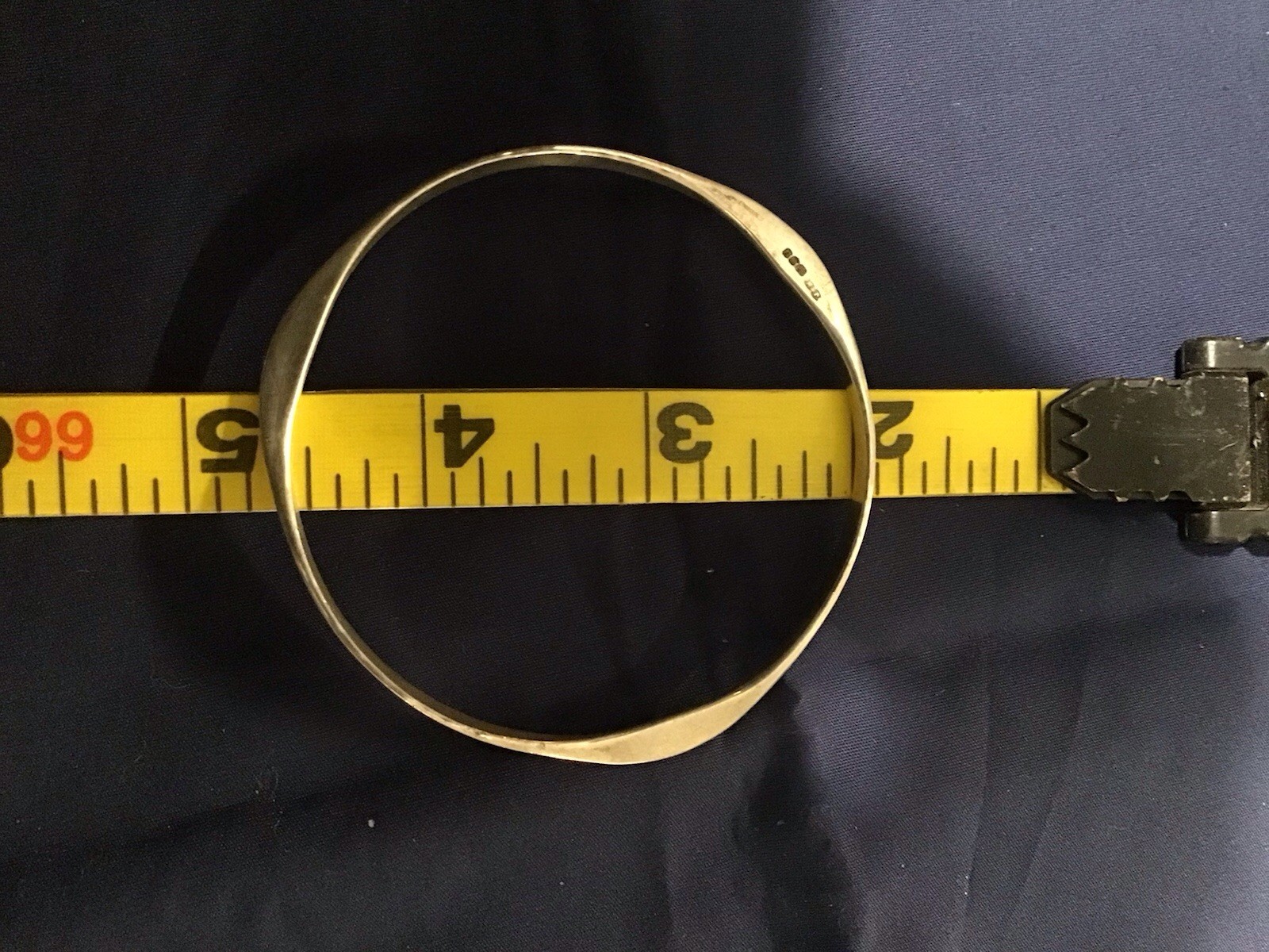 Solid Silver (hallmarked) Bangle 12.93 Grms - image 5