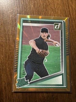 HAGEN SMITH 2025 DONRUSS RATED PROSPECT #160 ORANGE LASER/299!