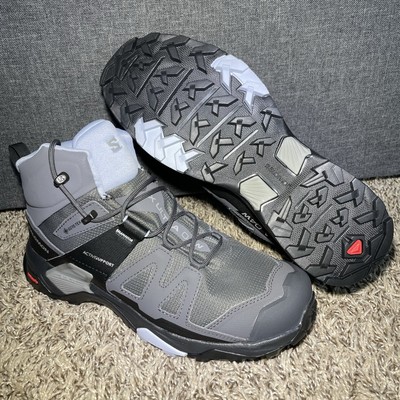 NEW Salomon X Ultra 4 Mid GTX Gore Tex Womens 9.5 (EU 42) Hiking Boots Grey Blue