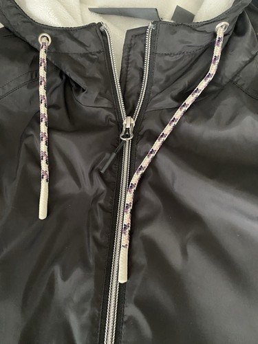 Free Country Jacket women L black hood pocket’s zip up lightweight wind breaker - Picture 6 of 12