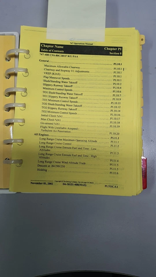 Boeing 747 400 Pilot QRH - Image 3 of 4