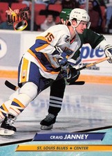 CRAIG JANNEY 1992-93 Fleer Ultra #187 St. Louis Blues Center Hockey Card