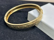 Vintage Gold Filled Child s Clasped Bangle Bracelet