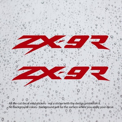 2x) ZX-9R ZX9R Decal Vinyl Stickers for Ninja Motorbike Motorcycle