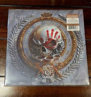 Five Finger Death Punch Best of Volume 1 Brown Swirl Vinyl LP