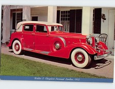 Postcard Walter P Chrysler's Personal Landan 1932 Henry Ford Museum Michigan
