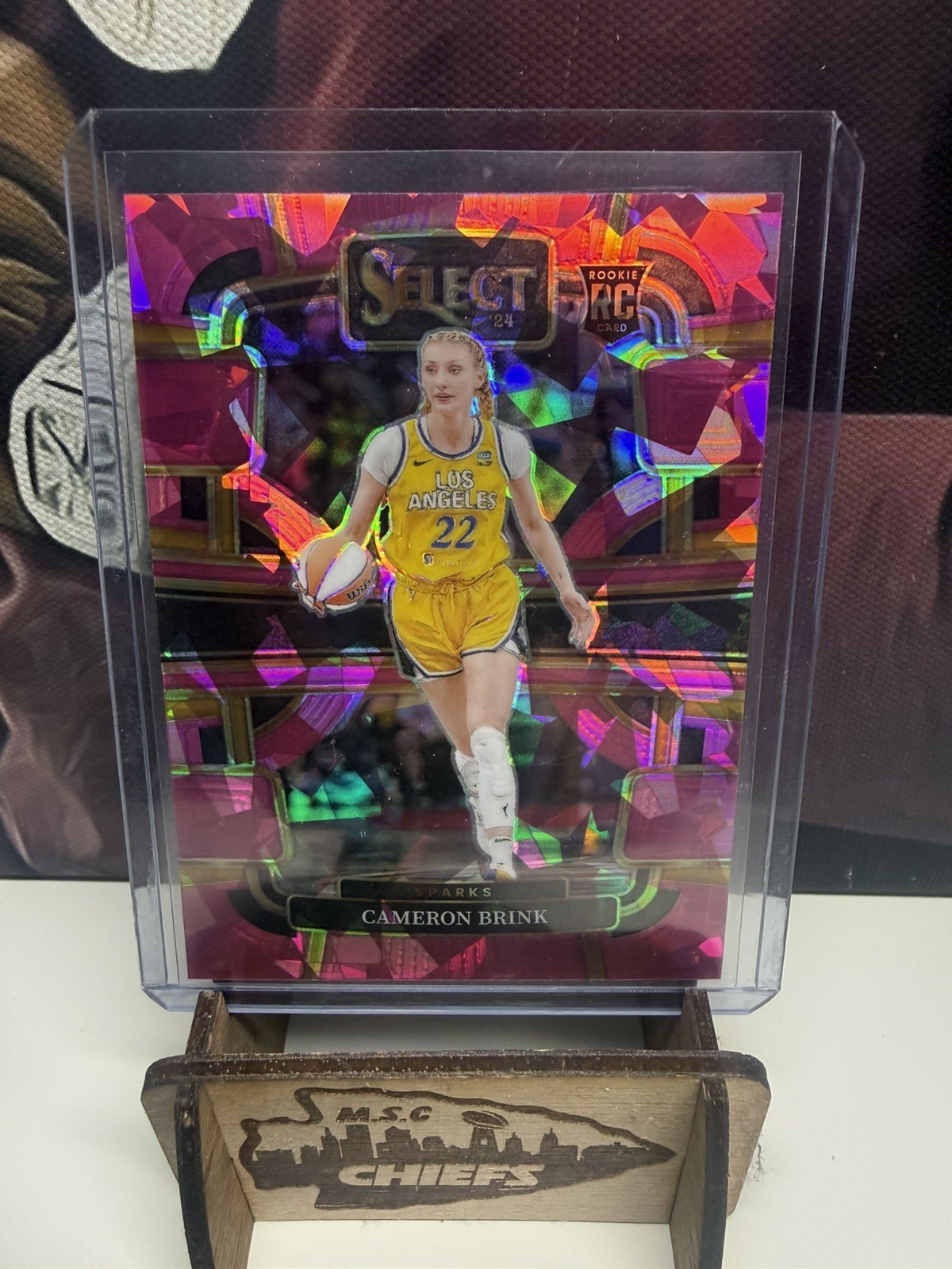 2024 Panini Select WNBA - Concourse Cameron Brink #56 Pink Ice Prizm (RC)