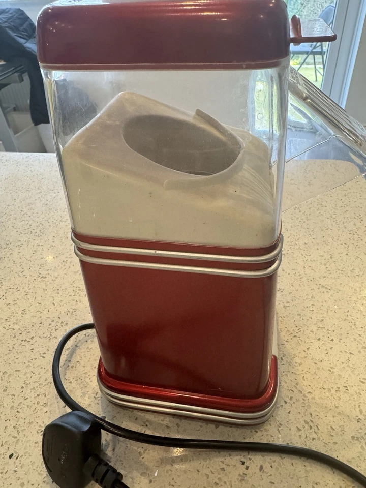SMART Retro 50s-Style Hot Air Popcorn Popper Red (RHP310) - Image 3 of 4