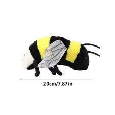 Soft Bee Plush Toy Cute Honeybee Plush Doll 20cm