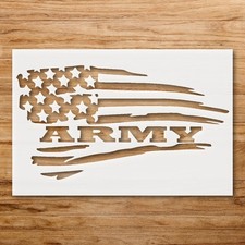 American Flag Stencil for Patriotic Wall Art and Home Decor - StencilAir