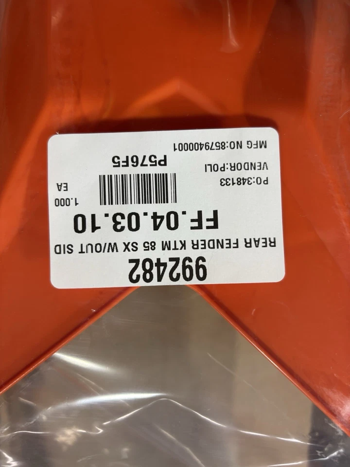 2015 Ktm 85 Rear Fender Brand New - Image 2 of 4