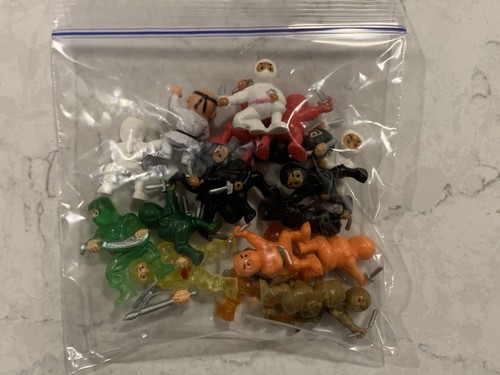 Vintage Vinyl Ninja Warrior Fighter Toys Collectible Vending Machine Lot Of 19