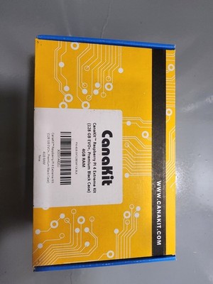 Canakit Raspberry PI 4 Extreme kit (128 GB EVO+, Premium black case) 4GB RAM