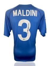 PAOLO MALDINI SIGNED ITALY EURO 2000 HOME SHIRT (ACG CERT AG17395)