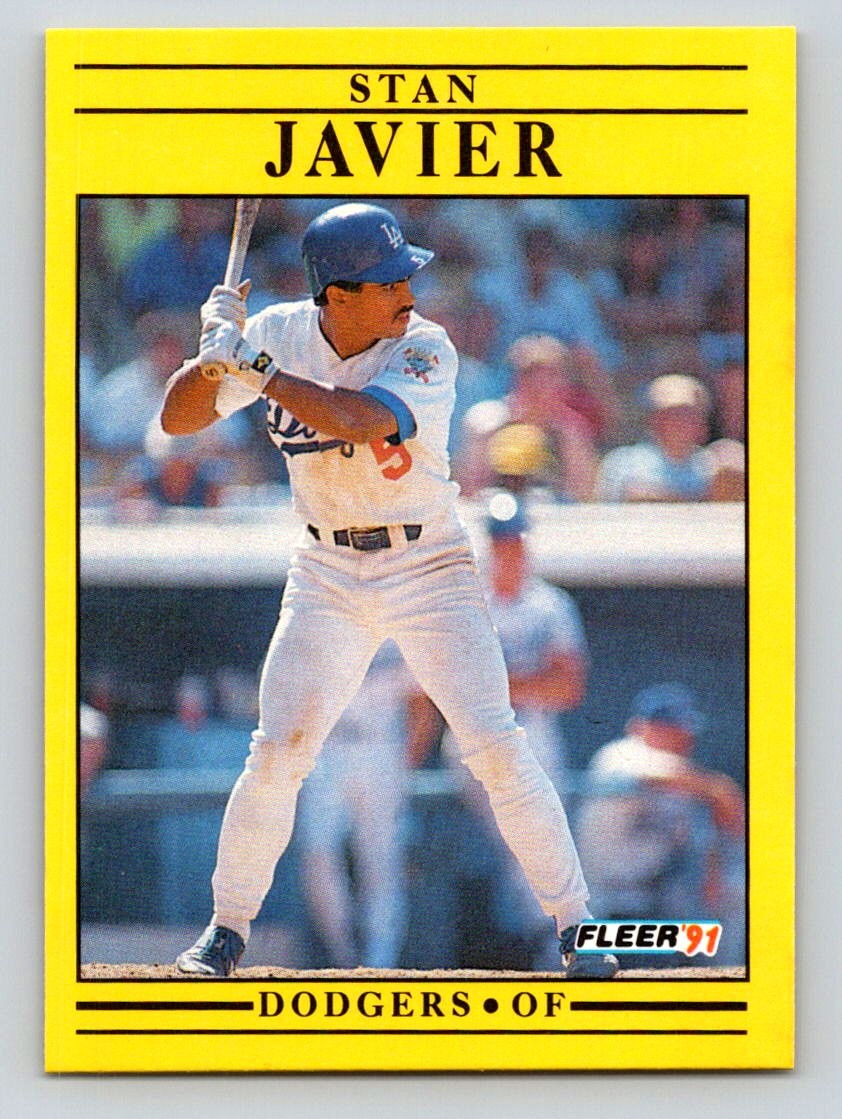 1991 Fleer #211 Stan Javier Los Angeles Dodgers