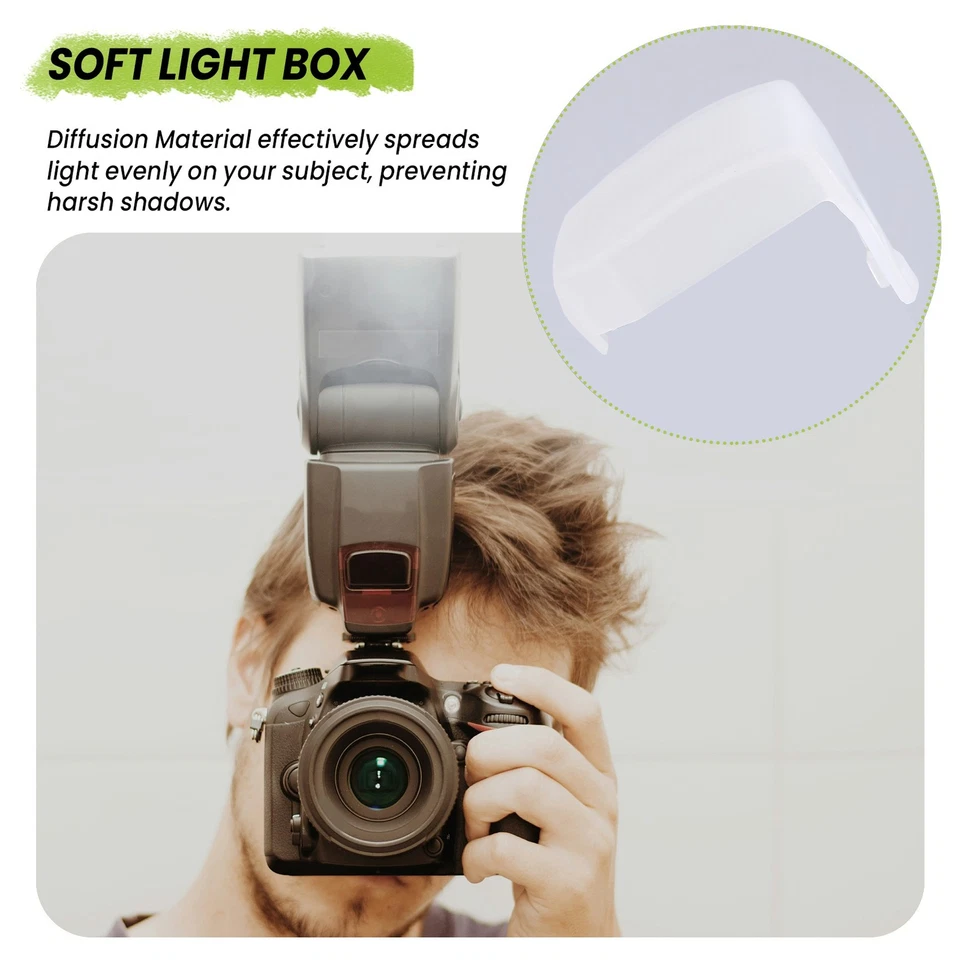 Flash Diffuser Bounce Cover for YN685 YN600EX-RT -660 Speedlight A2S4 - Image 2 of 4