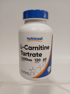 nutricost l carnitine tartrate Nutricost L-Carnitine Tartrate 500mg, 120 Capsules - 1000mg