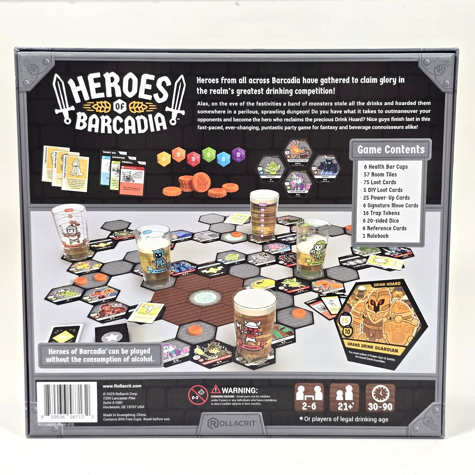 HEROES OF BARCADIA: A DUNGEON EXPLORING DRINKING PARTY RPG GAME ROLLACRIT