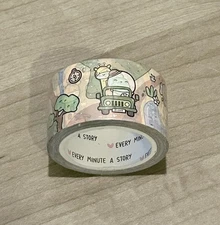 New Every Minute A Story Beanie Safari Washi Tape 15 mm roll EMAS