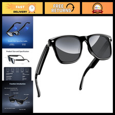 Polarized Bluetooth Smart Glasses with Speaker, Voice Control, UV Protection, An