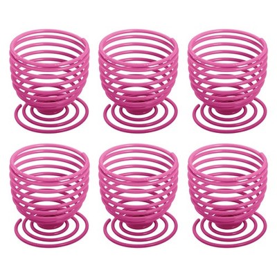 6Pcs Air Plant Holder Makeup Sponge Holder Display Stand Rose Red 55x55x55mm