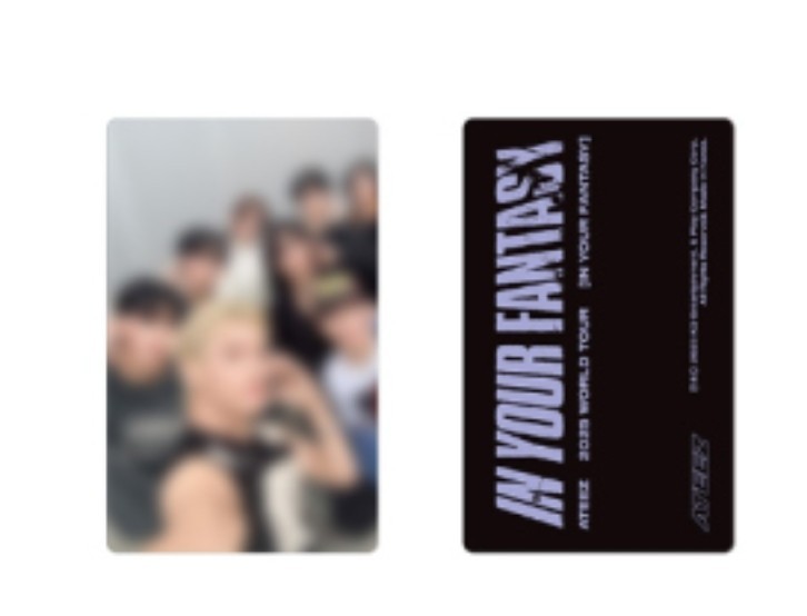 ATEEZ DUFFEL BAG ワルツ トレカつき　バッグ ATEEZ OFFICIAL 2025 ATEEZ WORLD TOUR IN YOUR FANTASY