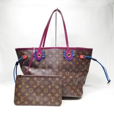 NO TARIFF Louis Vuitton LV Tote Bag Neverfull MM Brown Monogram 3657409