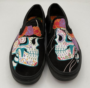 Vans Loteria Don Clemente Dia De Los Muertos Classic Slip On Womens 12 Mens 10.5 Vans Dia De Los Muertos Slip on | eBay main image 3