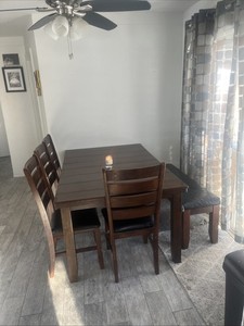 kitchen island table with stools