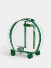 Vetreska Bubble Pet Carrier Rolling Backpack Wheel Green Transparent Cat Dog S/M