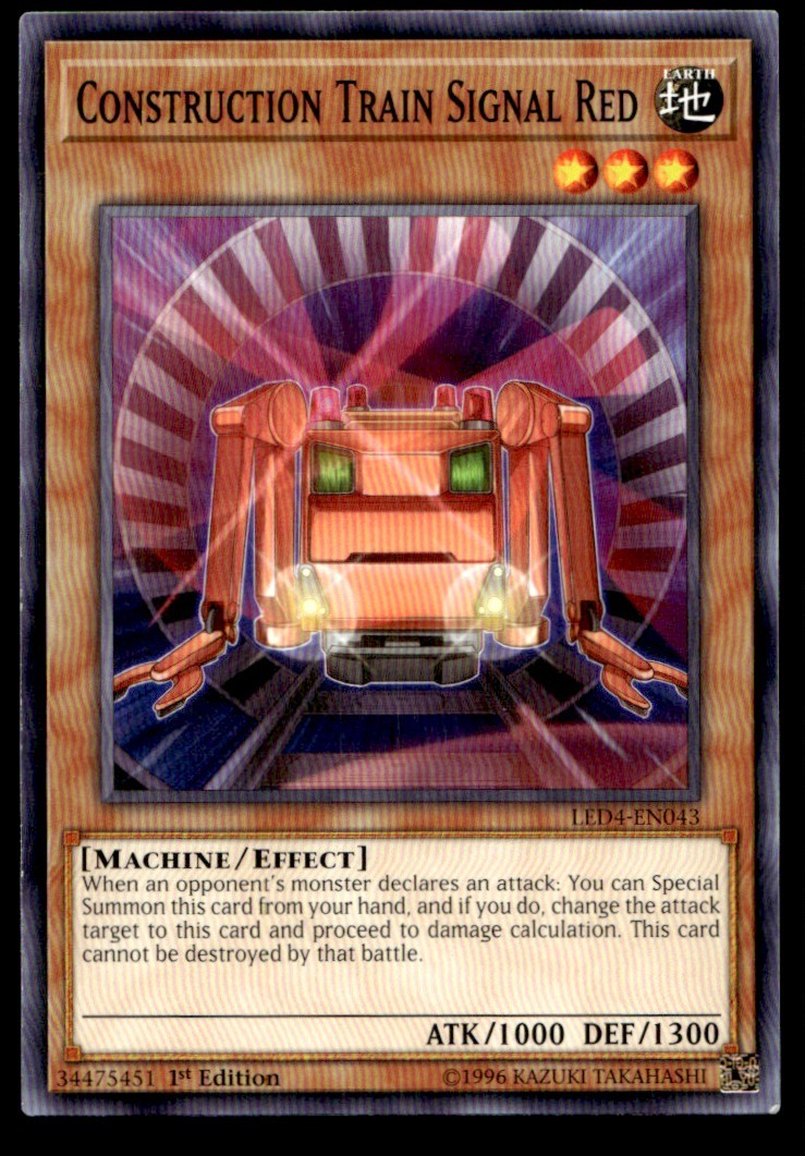 Construction Train Signal Red LED4-EN043 YuGiOh | Buy 3 Get 5 Free