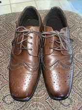 Deer Stags Boy's Ace Formal Dress Shoes Wingtip Brogue Oxford for Church,...