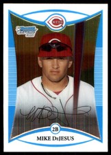 Mike DeJesus 2008 Bowman Chrome #BCP224 Reds MLB READ FREE SHIPPING AutographDen