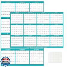 2026 Wall Calendar 24" x 36" Dry Erase Calendar for Wall from January 2026 to