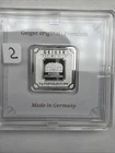 Geiger 5-Gram .999 Fine Silver German Feinsilber Bar Sealed in Assay Holder