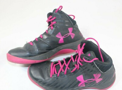 Under Armour Women's Jet 1259035-064 Black Pink Basketball Shoes